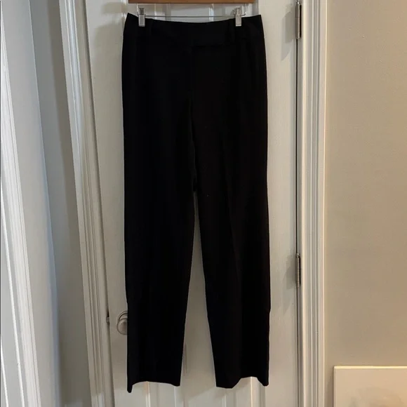 T Tahari Black Trousers w/ Wide Waistband - Picture 3 of 9